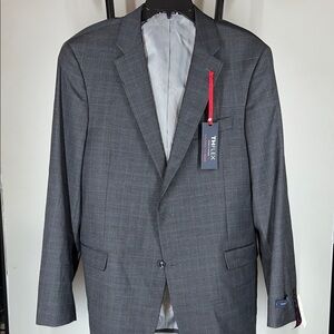 Tommy Hilfiger Charcoal Checkered Blazer